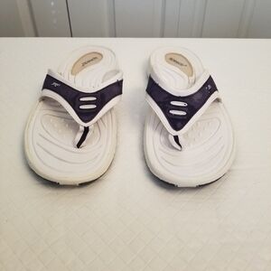 Speedo Sandals Womens 10 Flip Flop Thong White Toe Post Casual See Photos Flaws